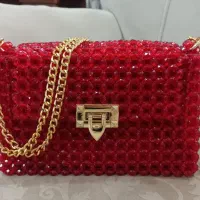 کیف مرواریدی آستر دار