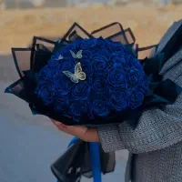 دسته گل روبانی