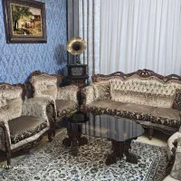 مبلمان ۹ نفره در حد نو چوب تمام راش