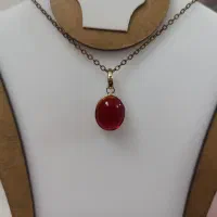 مدال نقره نگین یاقوتی کد ۶۶۱