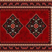 فرش سمانه) بدکن نیاز به چک وضامن خوش نقش وطرح|فرش|برازجان, |دیوار