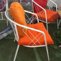 میز و صندلی فرفورژه با چتر سایبان آهن کنار برزنت|مبلمان خانگی و میز عسلی|تهران, شهرک پاسداران|دیوار