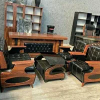 میز مدیریت پنل چرم صندلی مبل دفتر