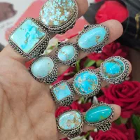 جشنواره انگشتر دستساز نقره با سنگ های معدنی|جواهرات|اصفهان, بهار آزادی|دیوار