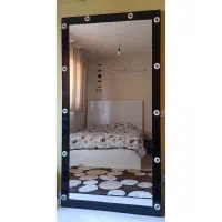 آیینه قدی چراغ دار مشکی