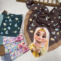 روسری نخی دخترونه سایز ۹۰ عروسکی (ویژه روز دختر)