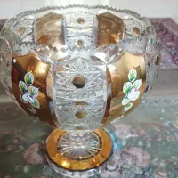 ظرف کریستال اصل طلاکوب نو نو