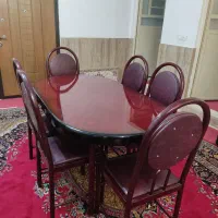 میز غذاخوری ۶ نفره|میز و صندلی غذاخوری|خرم‌آباد, |دیوار