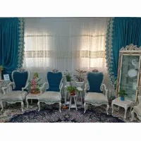 پرده پذیرایی هم حریر و هم شال پرده|پرده، رانر، رومیزی|گنبد کاووس, |دیوار