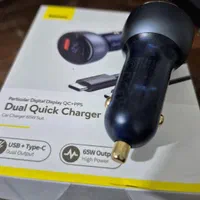 َشارژر فندکی ماشین Baseus Dual 65w|لوازم جانبی موبایل و تبلت|آمل, |دیوار