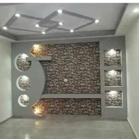 انواع سفید گچکاری گچ وخاک نورپردازی سقف وبدنه|خدمات پیشه و مهارت|داراب, |دیوار