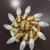 لوستر سقفی کریستال ۱۰ شعله|لوستر و چراغ آویز|تهران, دارآباد|دیوار