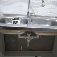 سینک دوقلودر حد نوبدون خطوخش ورسوب|مصالح و تجهیزات ساختمان|گلبهار, شهر جدید گلبهار|دیوار