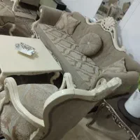 مبل 7 نفره با سه تا میز تمیز|مبلمان خانگی و میز عسلی|مراغه, |دیوار