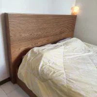 سرویس دو نفره بسیار تمیز شامل تخت کمد میز ارایش