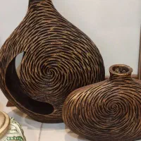 دکوری ،سه عدد جینجر جارو گلدان دوتایی|صنایع دستی و سایر لوازم تزئینی|پردیس, فاز ۸|دیوار