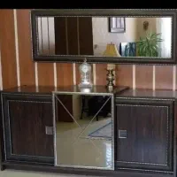 میز کنسول برند چوب سنگ