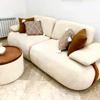 کاناپه راحتی تخت خواب شو با میز جلو مبلی