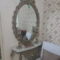 آیینه و شمعدان برنجی اصل