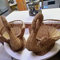 ۲ سبد قو حصیری|صنایع دستی و سایر لوازم تزئینی|رشت, جهاد|دیوار