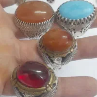 انگشترهای قدیمی  تک وبزرگ ورکاب دستساز