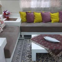 مبل راحتی ۷ نفره ال با میز تی وی