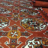 فروش فرش جرگلان و4عدد پشتی نونو 6متری|فرش|گمیشان, |دیوار