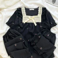 ست سه تیکه گیپوری نخی وارداتی ویژه روز زن|لباس|قم, لسانی|دیوار