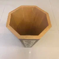 سطل تمام خاتم کاری با طرح گل و مرغ هشت گوش بزرگ|صنایع دستی و سایر لوازم تزئینی|اصفهان, عباس‌آباد|دیوار