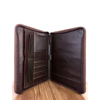 کیف کلاسوری چرم دور زیپ|کیف، کفش، کمربند|مشهد, عامل|دیوار