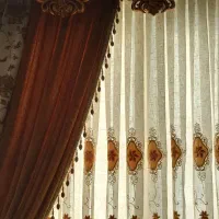 پرده کاملا سالم و نو|پرده، رانر، رومیزی|میانه, |دیوار