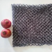 شال کاموایی رینگی قلاب بافی کار دست|لباس|پرند, فاز ۴|دیوار