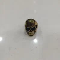 انگشتر مردانه استیل ابکاری طلا سر اسکلت|بدلیجات|شیراز, شهرک بزین|دیوار