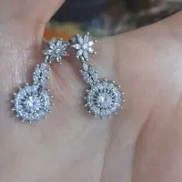 گوشواره نقره ایتالیایی