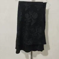 چادر مشکی گلدار مجلسی