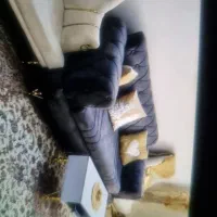 مبل پنج نفره سفید طوسی