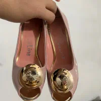 کفش پاشنه دار کالباسی ورنی