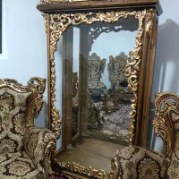 مبل سلطنتی ۹ نفره + بوفه ستِ سالم و تمیز|مبلمان خانگی و میز عسلی|مراغه, |دیوار