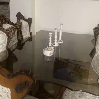 مبلمان استیل به همراه میز ناهار خوری و بوفه|مبلمان خانگی و میز عسلی|تهران, سعادت‌آباد|دیوار