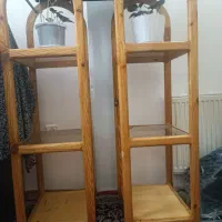 طبقه جنس چوب قدیمی|کتابخانه، شلف، قفسه‌های دیواری|گلبهار, شهر جدید گلبهار|دیوار