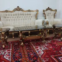 مبلمان استیل۹نفره|مبلمان خانگی و میز عسلی|شبستر, |دیوار