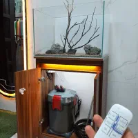 آکواریوم ریملس لوکس با پایه و فیلتر سطلی