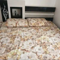 یه سرویس تخت جادار و تشک و آینه دراورسالم وجادار|تخت و سرویس خواب|اقبالیه, |دیوار