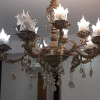 لوستر ۱۰ شاخه برنز