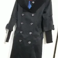 پالتو زنانه و دخترانه کتان مشکی