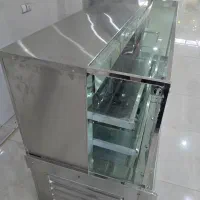 یخچال ویترینی تمام استیل قصابی مرغ شیرینی فروشی نو|فروشگاه و مغازه|آباده, |دیوار
