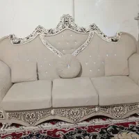 مبل 7 نفره رنگ کرمی