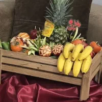 میوه ارایی وحکاکی هندوانه  شب چله یلدا سبد گاری