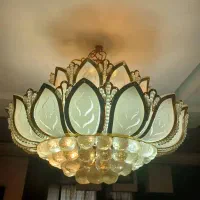 لوستر خورشیدی بزرگ|لوستر و چراغ آویز|تهران, دستغیب|دیوار