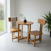میز و صندلی چوبی طرح مدرن